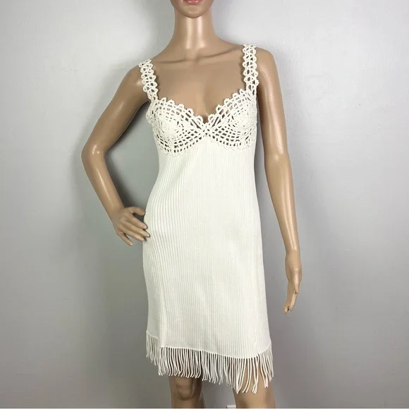 NEW PROENZA SCHOULER WHITE RIBBED MINI DRESS - Picture 2 of 12